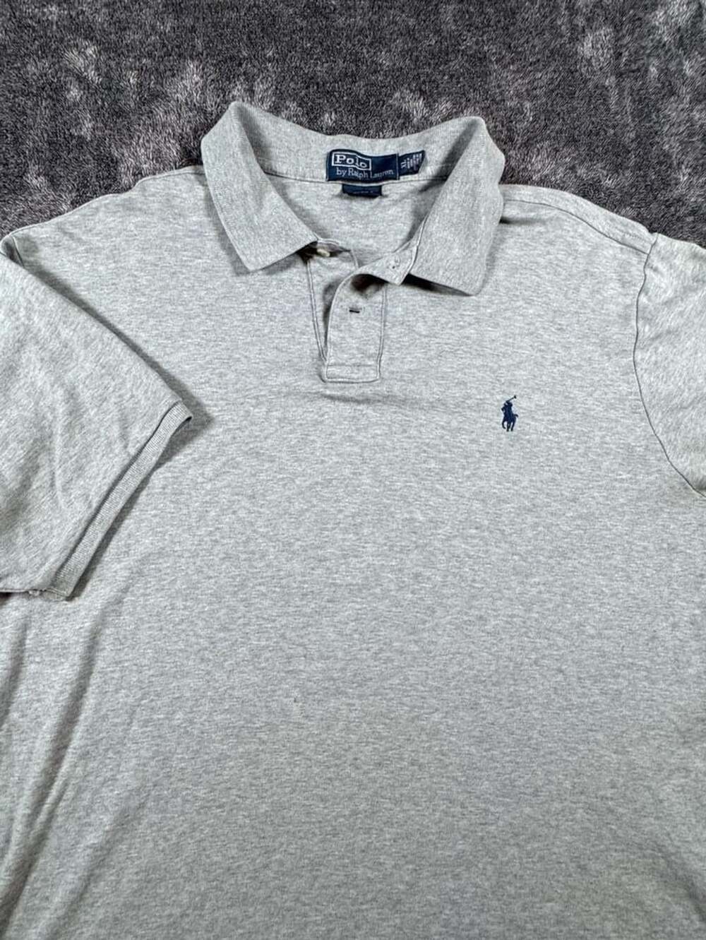 Polo by Ralph Lauren Custom Fit Polo Shirt Size XL Heather Gray